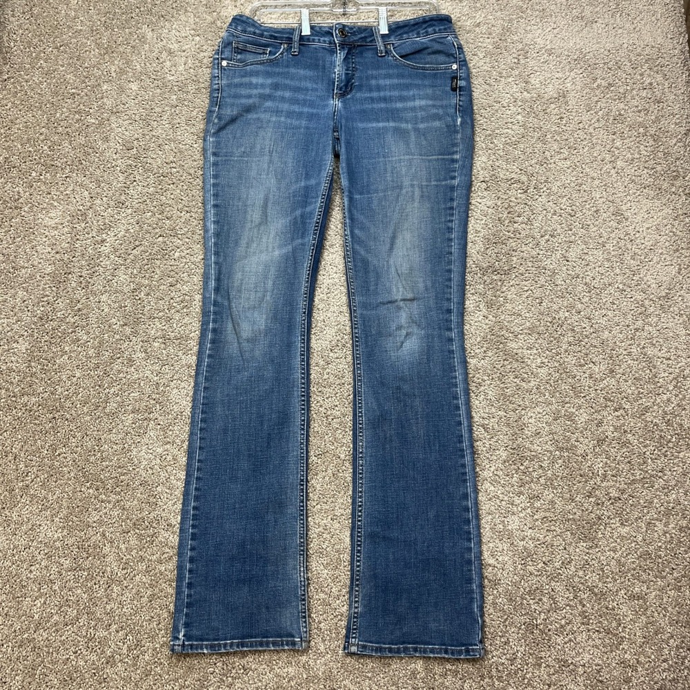 Silver Jeans Co Jeans Womens 33x33 Medium Wash Bootcut 5 Pocket Denim Distressed